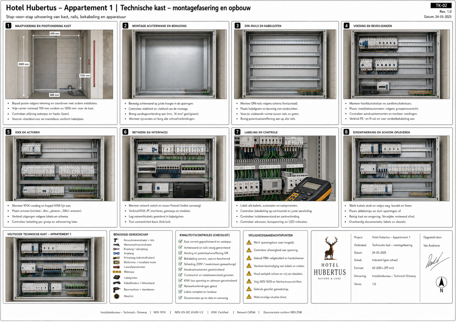 HH-APP1-E-023 Elektrotechniek, groepen en bekabeling - projectblad 023