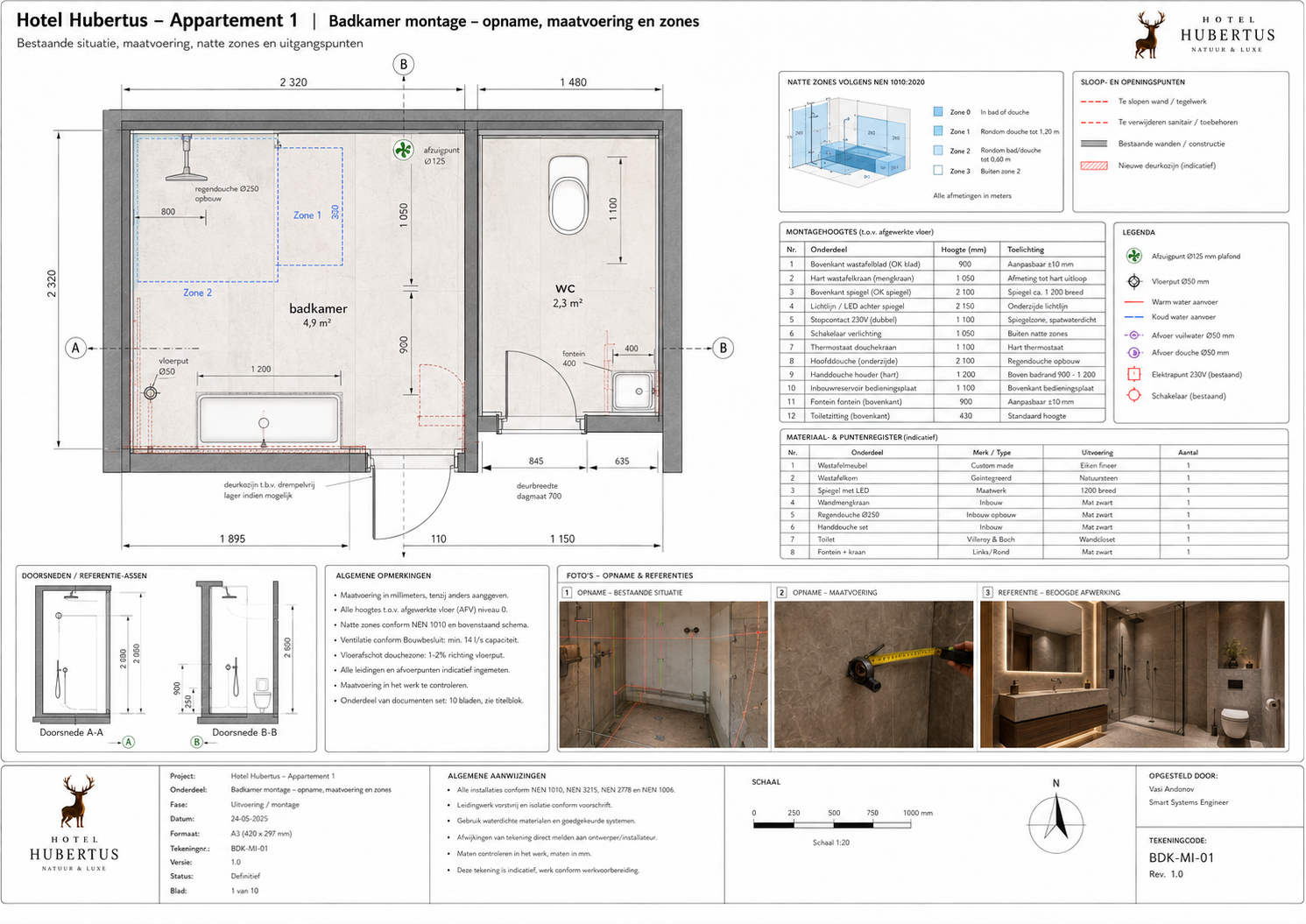 HH-APP1-WTB-026 Badkamer montage, waterdichting en sanitair - projectblad 026
